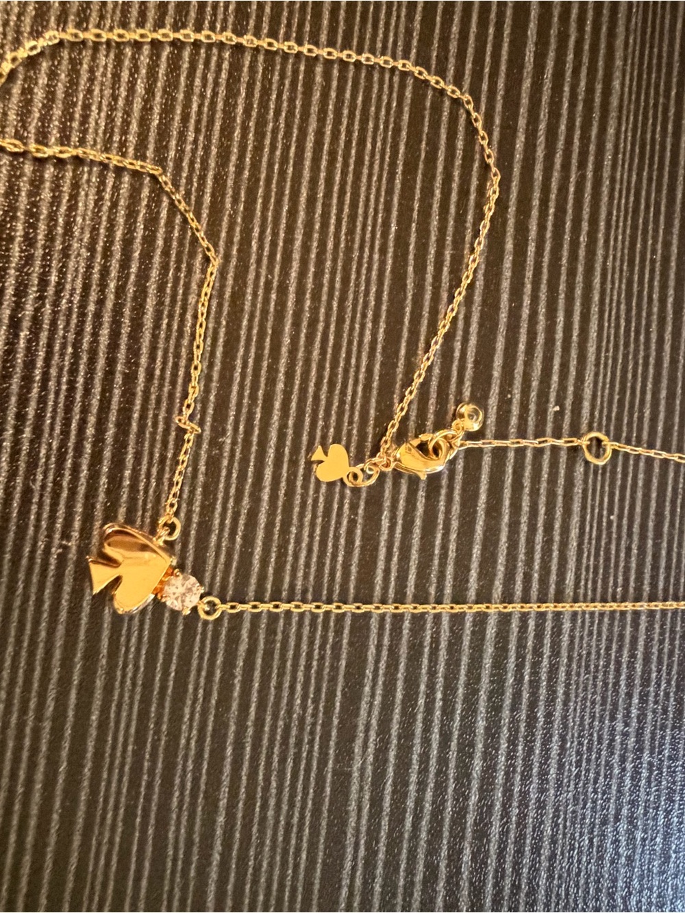Kate Spade Gold Clover Pendant Necklace - Women's Jewelry
